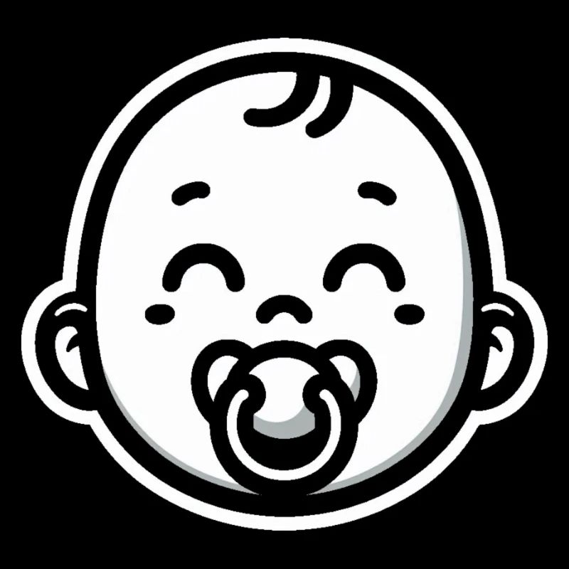 Bébé avec sucette