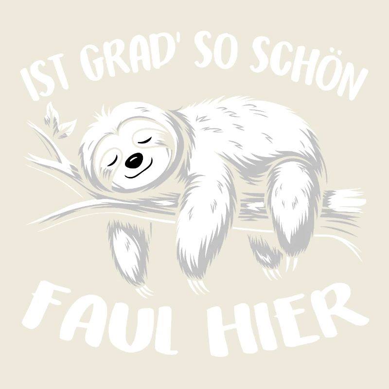 Süßes schläfriges Faultier immer mit der Ruhe