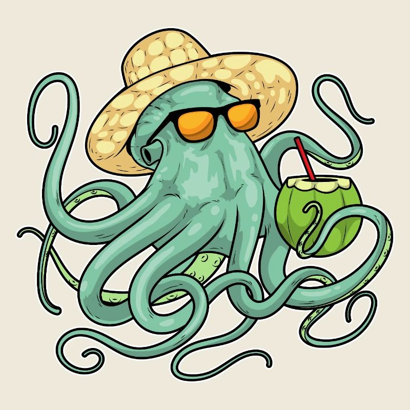 Octopus Beach Coconut Summer