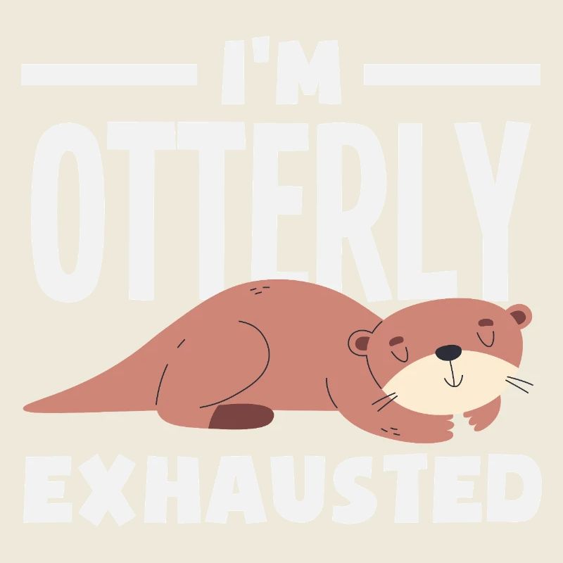 Loutre de mer dessin animé jeu de mots drôle
