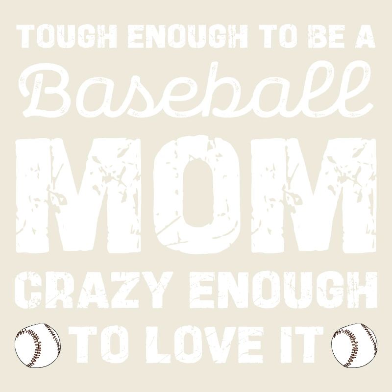 Baseball Mom Tough Love Graphique