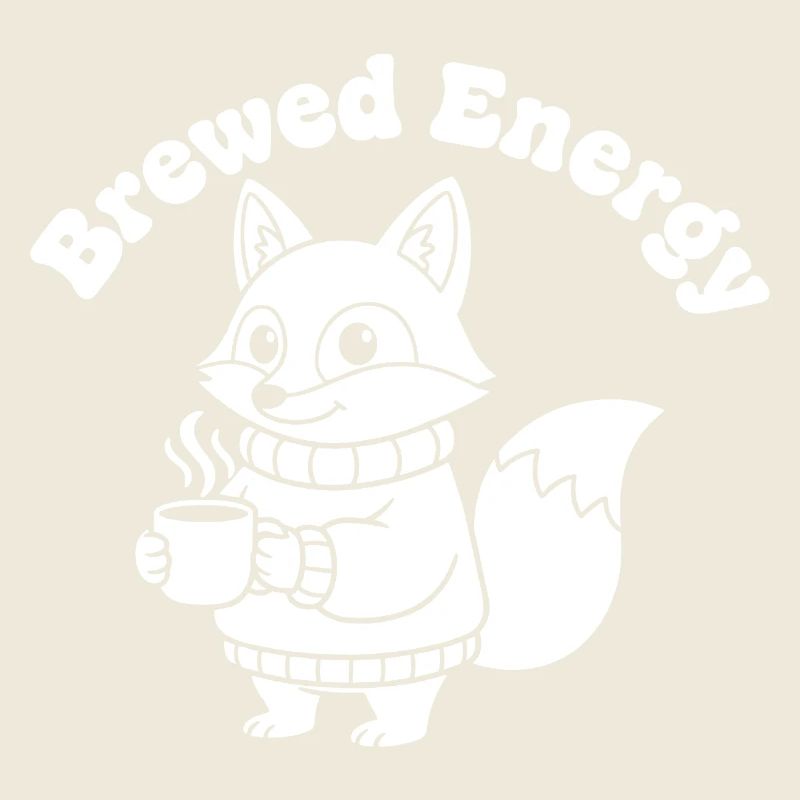 Modèle de pull Coffee Fox