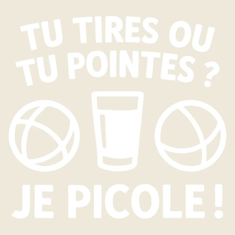 Du schießt oder zielst Pétanque-Humor