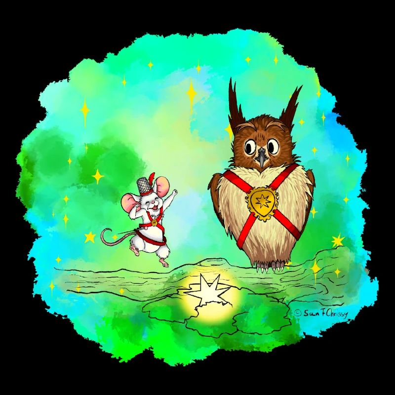 Stern-Sucher Maus und Eule