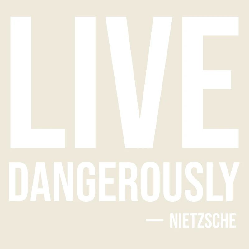 Vis dangereusement Citation de Nietzsche Tee