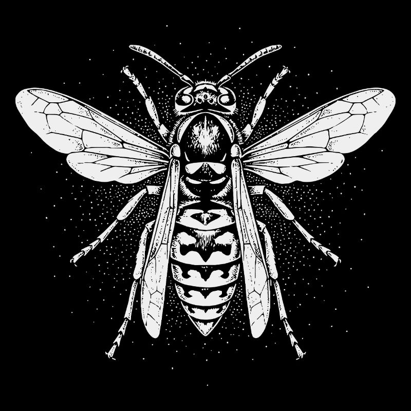 Wasp Insect Silhouette Design
