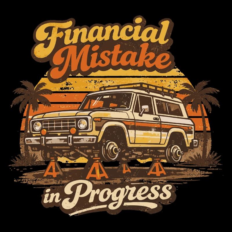 4x4 Humor Financial Error | Retro Gift