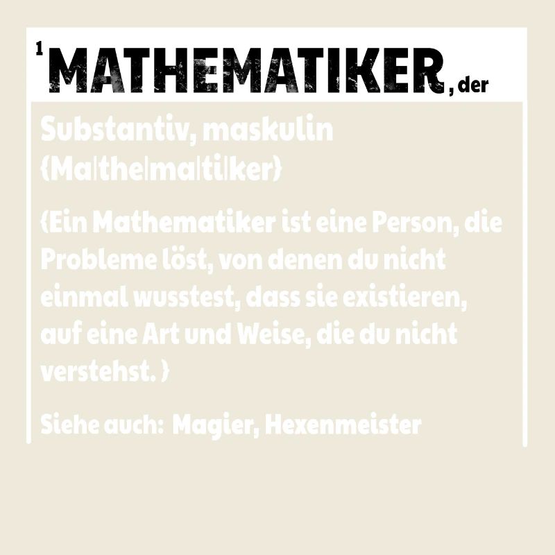 Mathematiker Definition