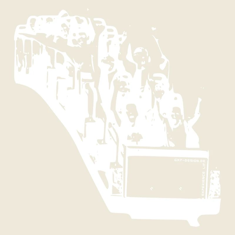 gxp life is a rollercoaster white - roller coastw