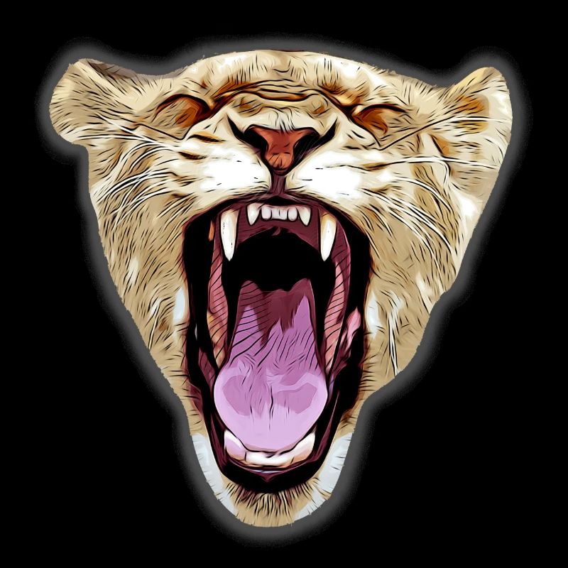 lionne africaine gxp - lionne africaine vectorart