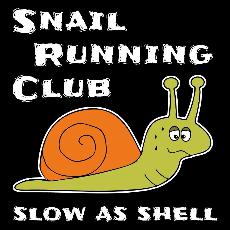 Jogging Running Sport Escargot Running Gift Fun