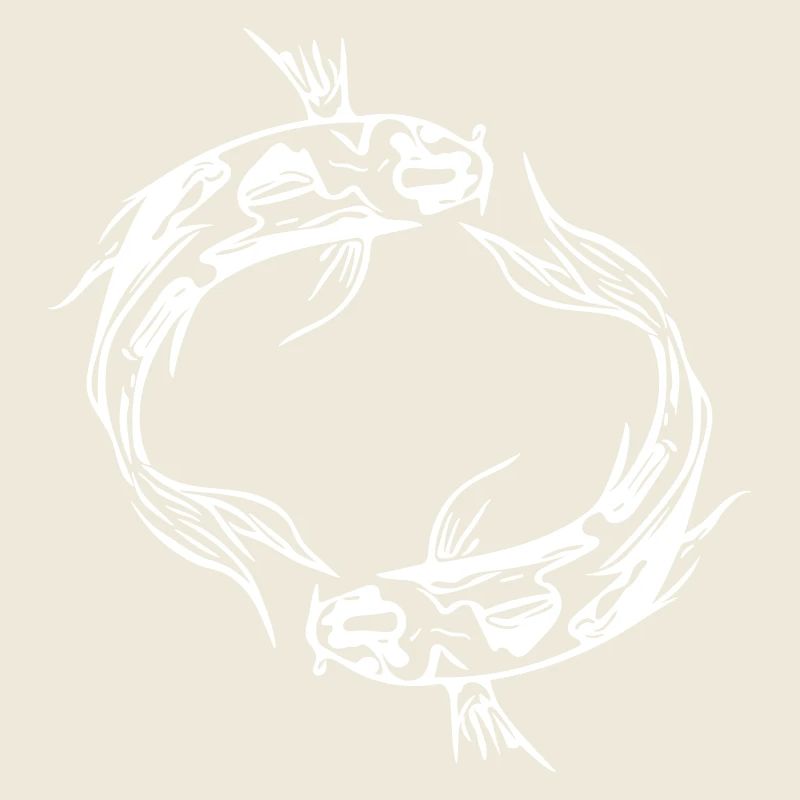 Two Vector Koi Carp Fish