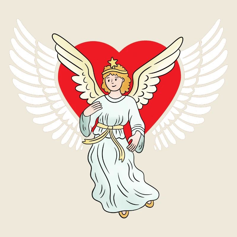 Âme d’ange coeur ailes ciel réincarnation