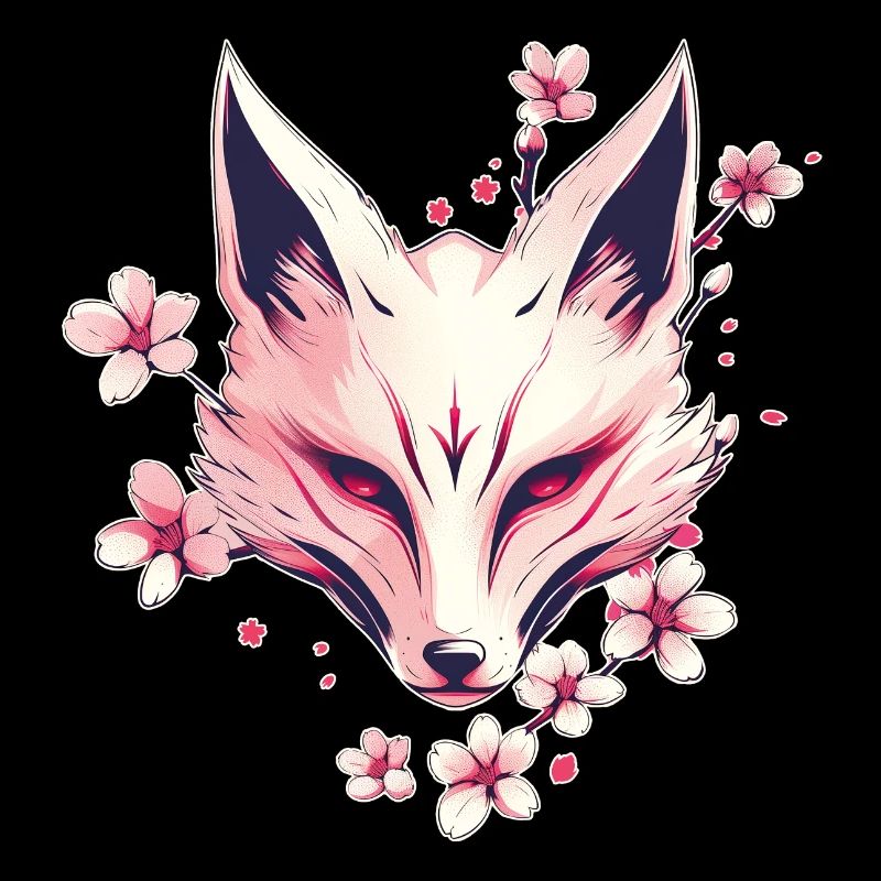 Fuchs Japanische Maske