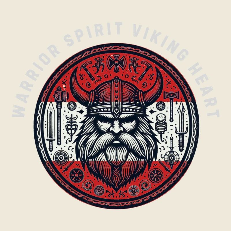 Viking Heart Warrior Emblem