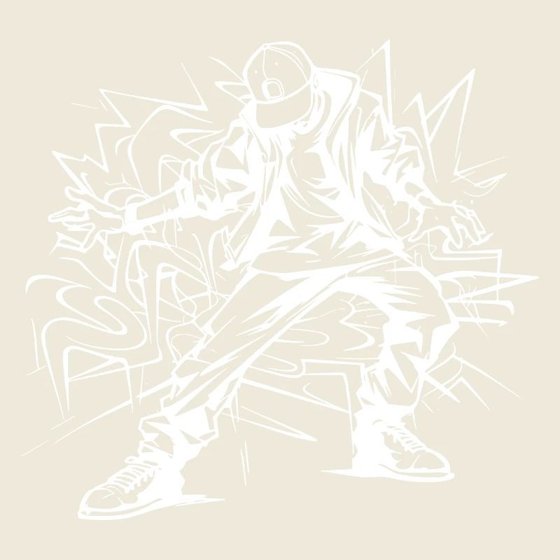 Breakdancer Zeichnung