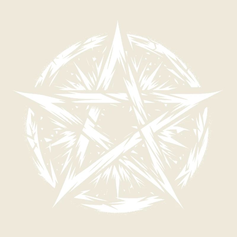 Torn Pentagram Occult Sign