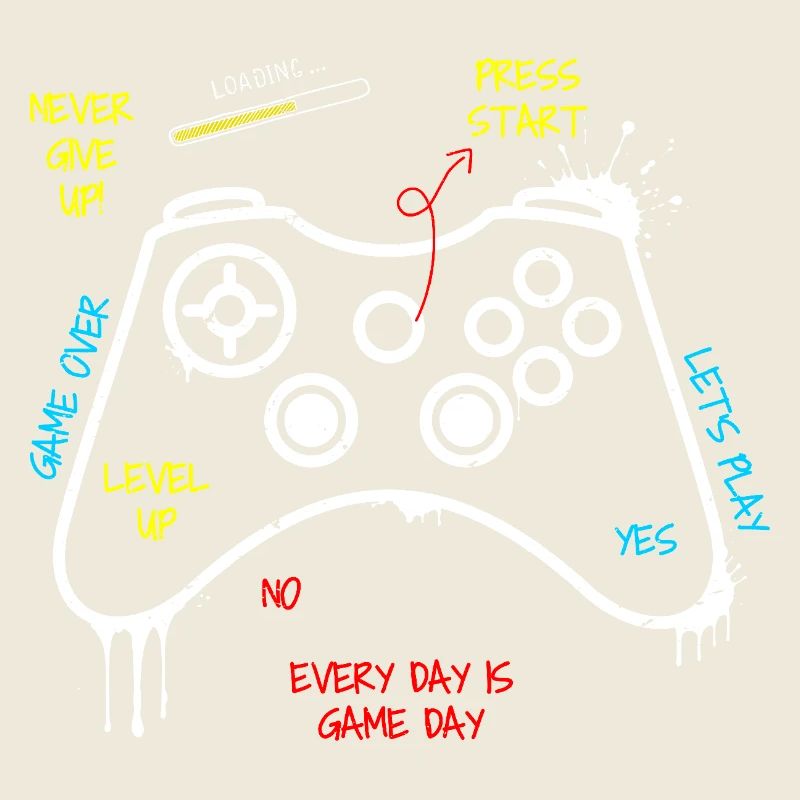 Gamer Controller Graffiti