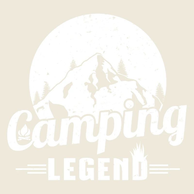 Mountain Camping Legend Design