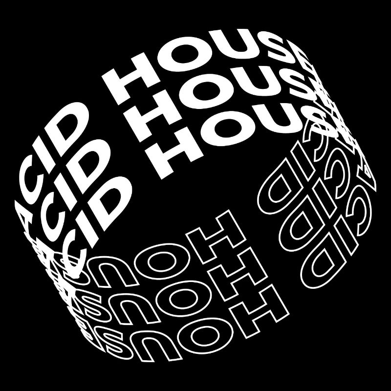 Acid House Typografie-Design