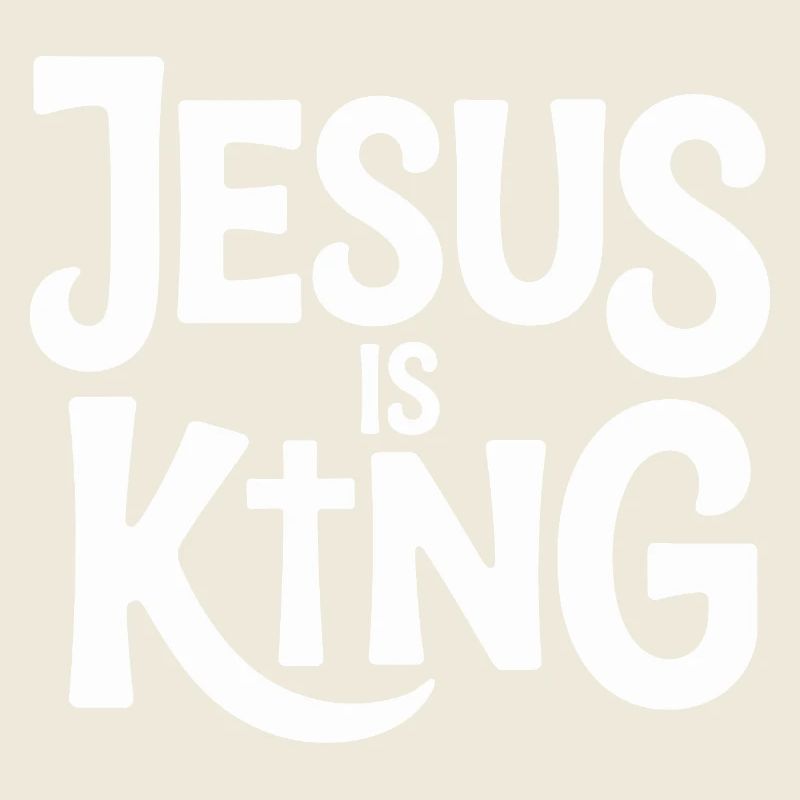Jésus est roi Croix chrétienne Foi