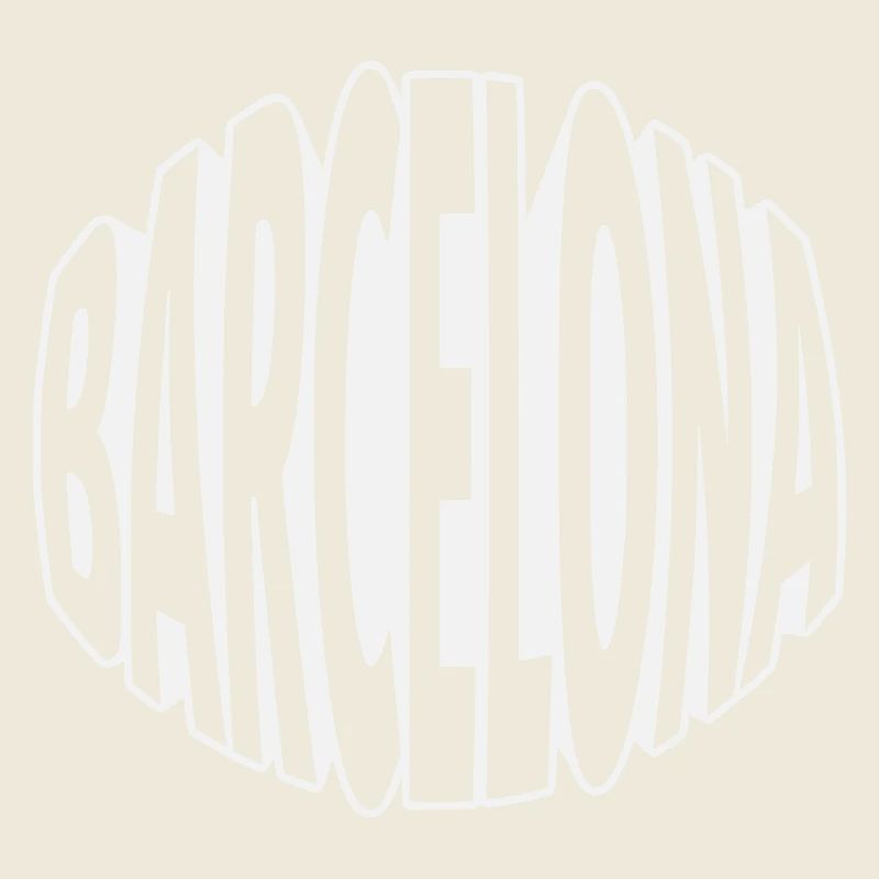 Barcelona Oval Lettering