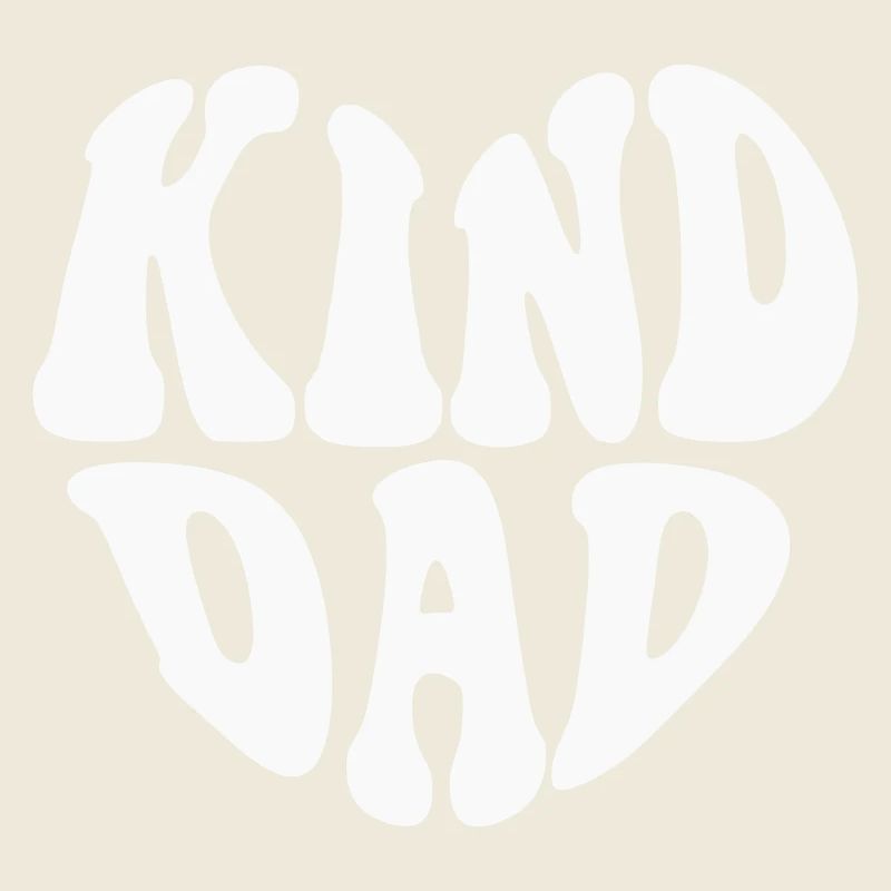 Kind Dad Heart Logo – Anpassbare Farbe