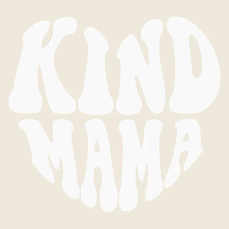 Kind Mama Heart Logo – Anpassbare Farbe