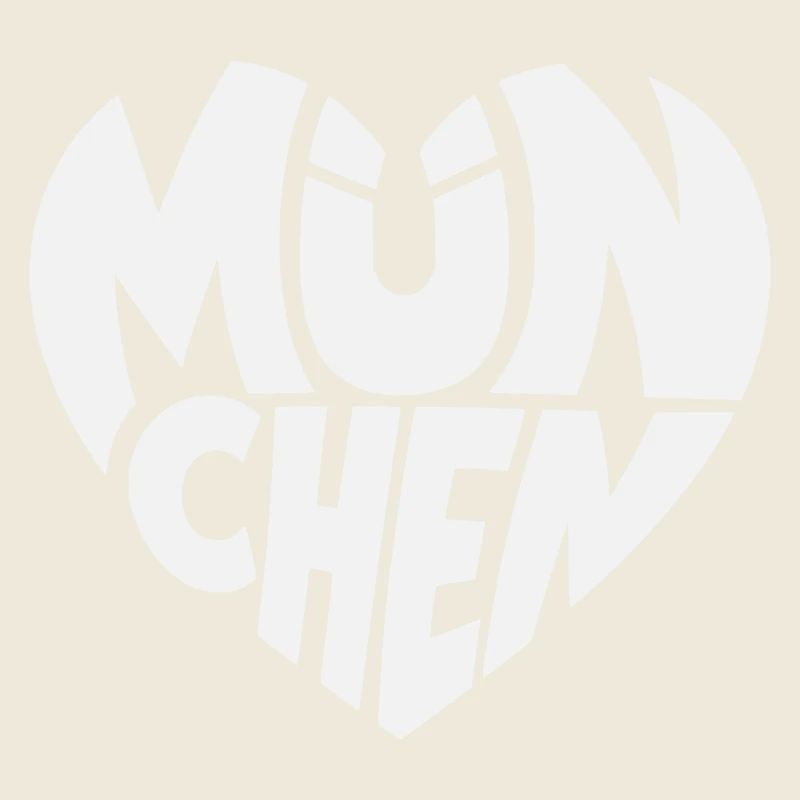 München Herzlogo Typografie