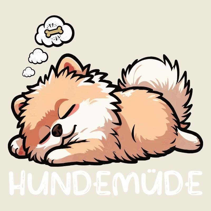 Hundemüde Zwergspitz Zwergspitze Spitzhund Spitz