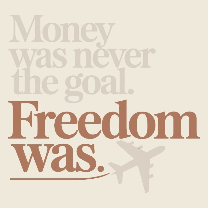 Objectif financier Esprit de liberté Entrepreneur Liberté