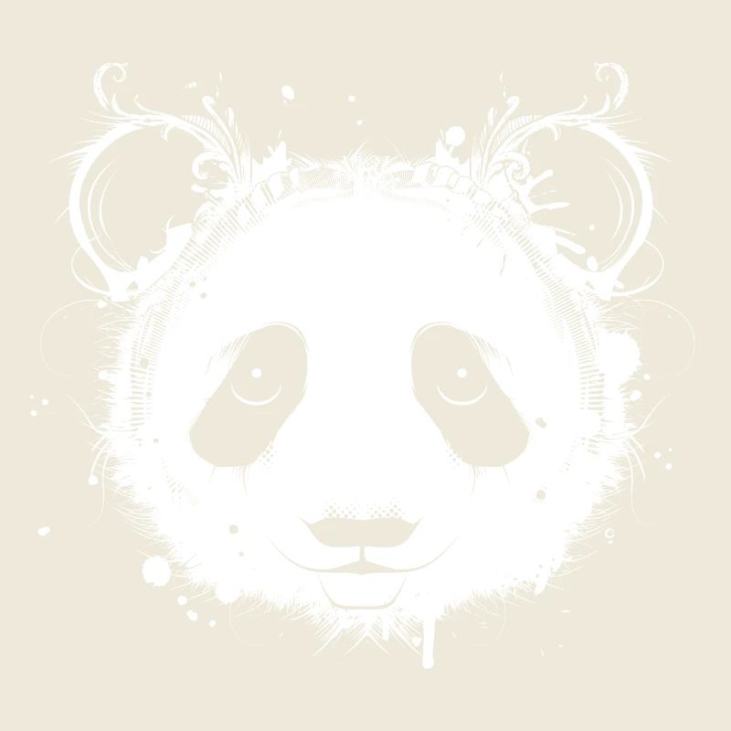 Tête de panda géant