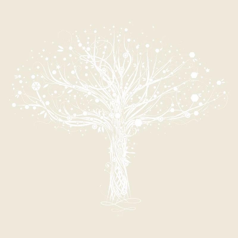 A white tree