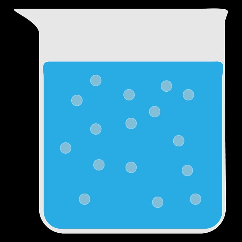 Chemie Becherglas mit kochendem Wasser - Geschenk