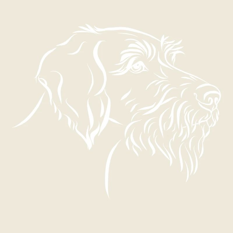 Portrait of German Wirehaired Pointer