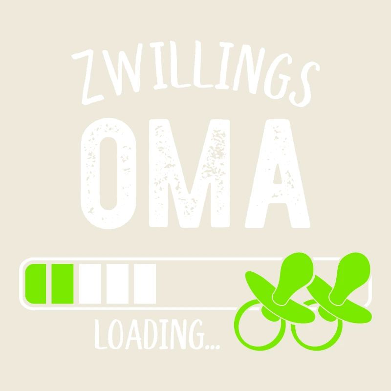 Zwillingsoma Loading Oma Großmutter Zwillinge