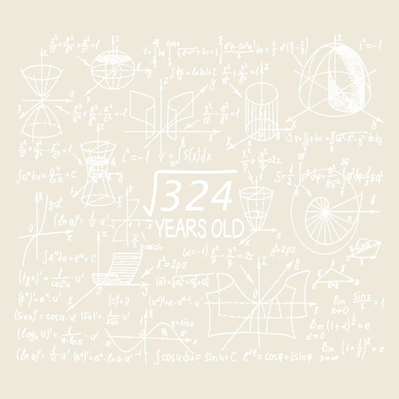 18. Geburtstag Mathe Mathestudent Mathefan