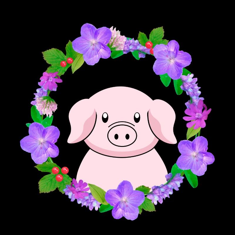 Süßes rosa Schwein