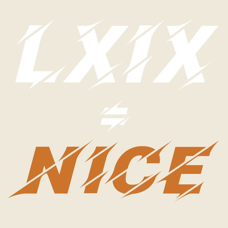 69=Nice en chiffres romains