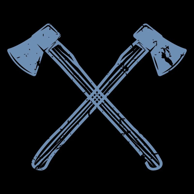 Grunge-style axe design - For lumberjacks and