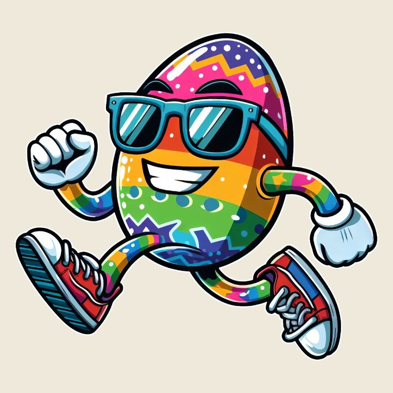 Easter, Egg, Easter Egg, Running, Race, Jogging, Jogger