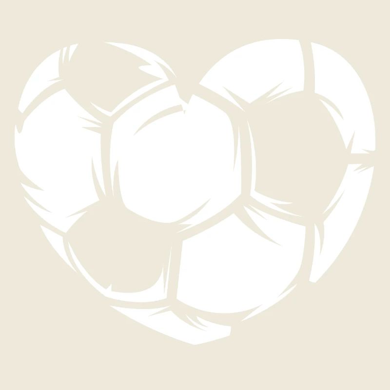 Fußball Liebe Herz Symbol Illustration Mannschaft