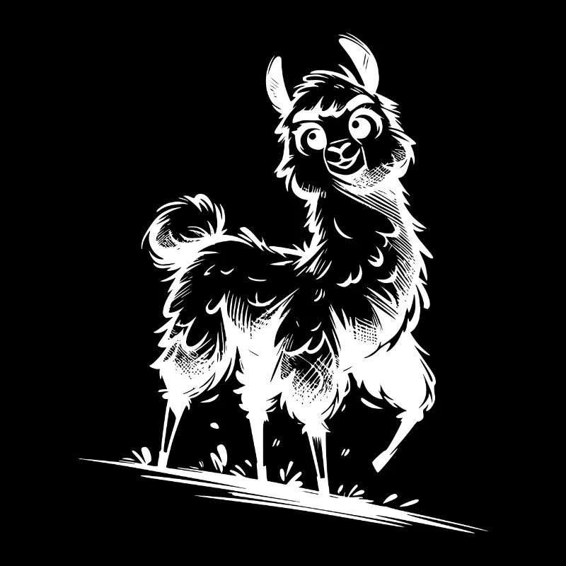 Lama mignon style câlin pour enfants