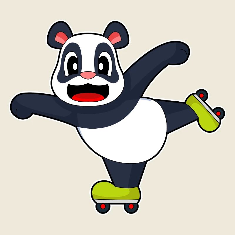 Panda Inline skating roller skates