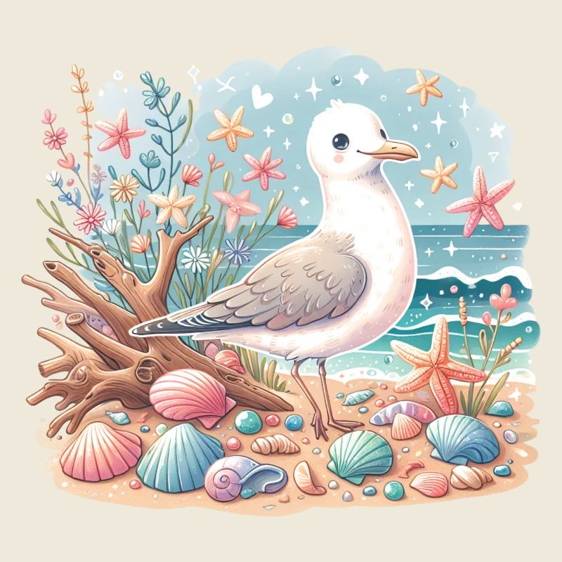 Seagull Beach Shells Maritime Coast