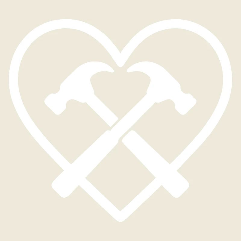Crossed hammers Artisan Heart DIY