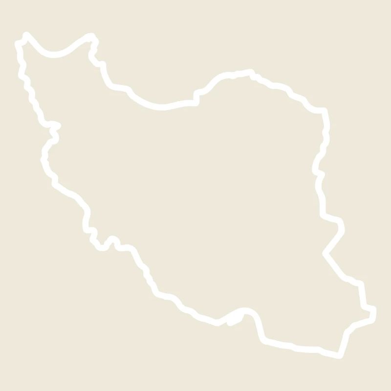 Iran Map Silhouette Persien