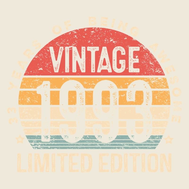 Vintage 1993 Limited Edition 33. Geburtstag