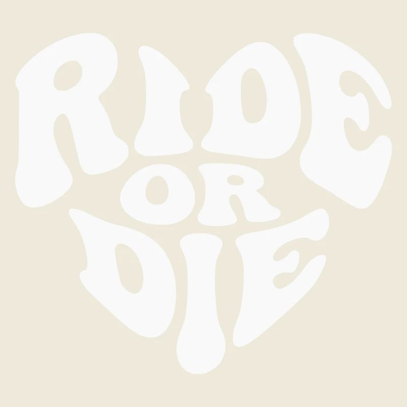 Ride or Die Heart Loyalty – Anpassbare Farbe