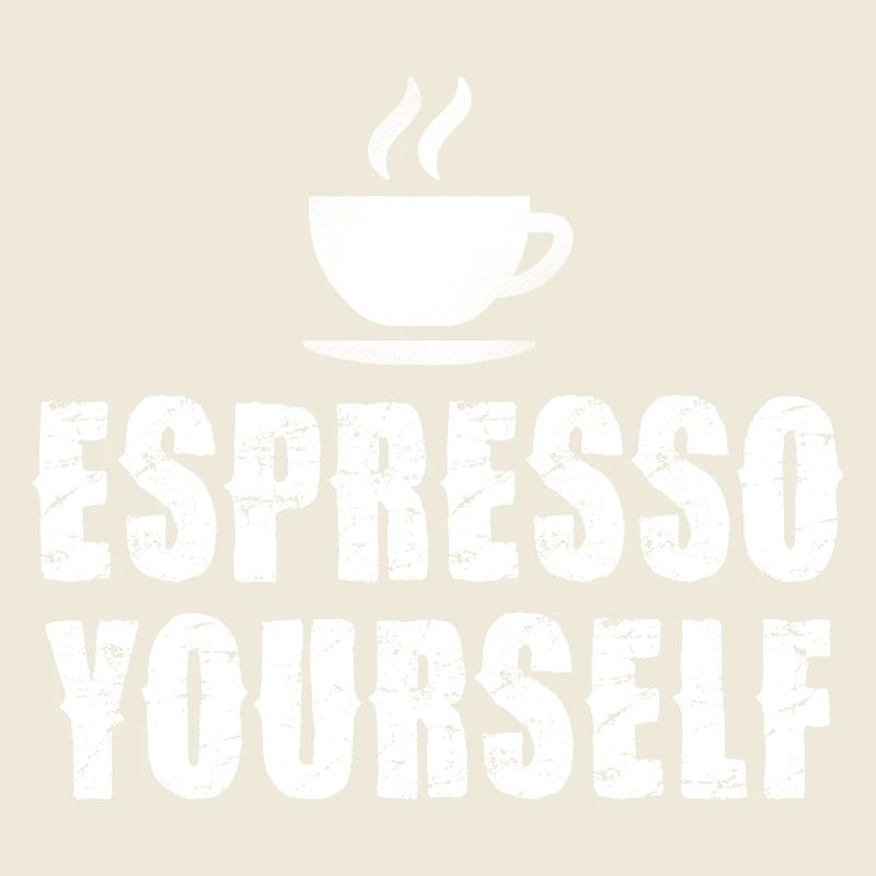 Espresso Yourself Typographic Cup